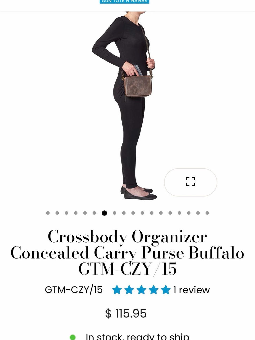 Gun Tote’n Mamas bag NEW Crossbody Organizer Concealed Carry Purse - Brown